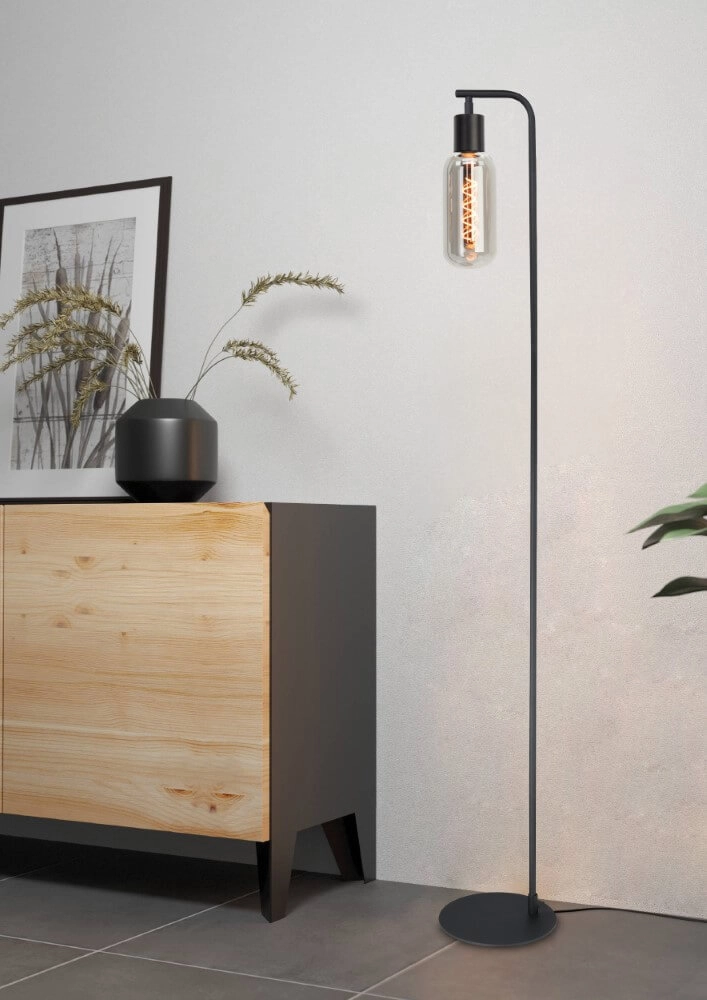 Lampadaire Majone noir Eglo 9008606295326