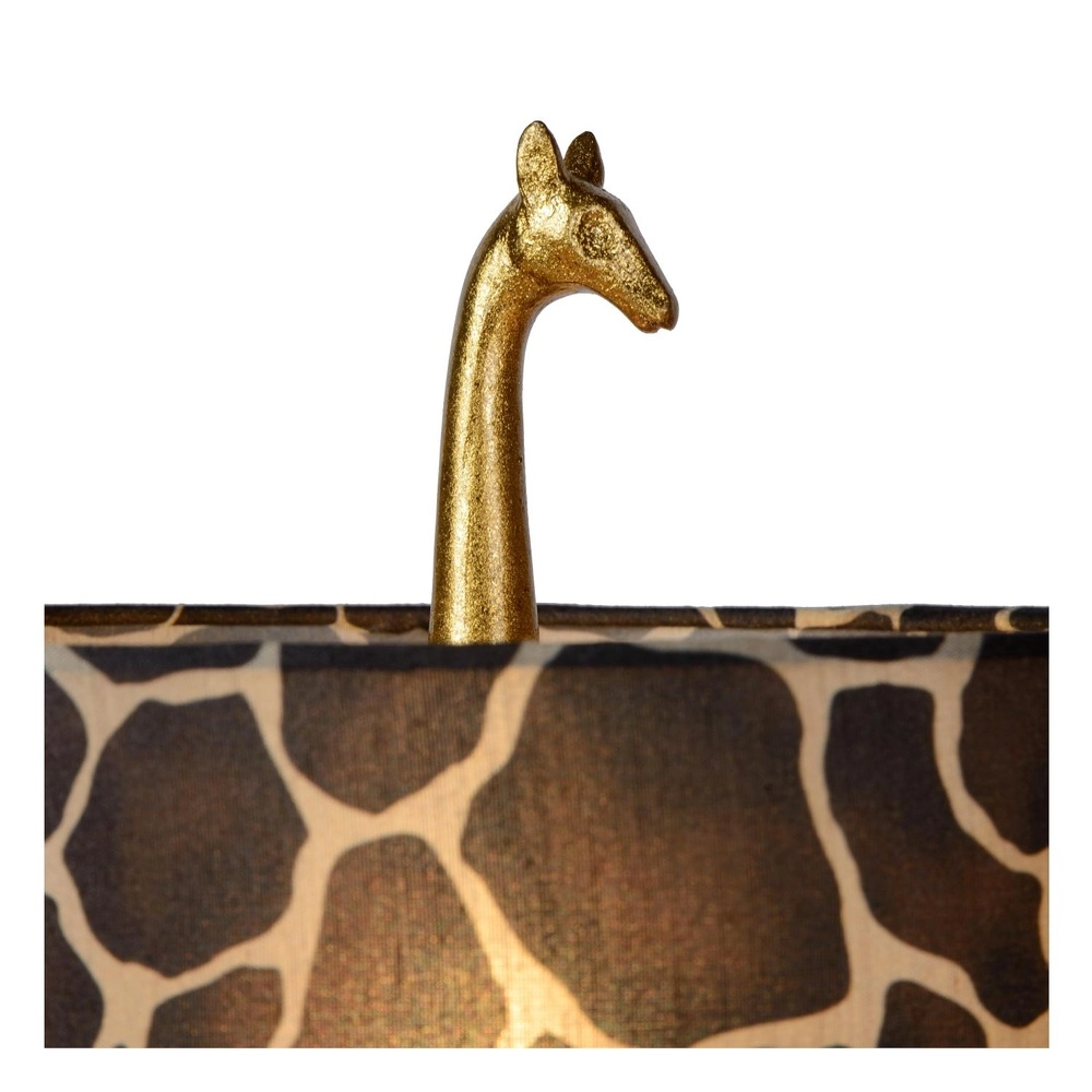 Lampe de table Extravaganza Miss Tall Girafe or avec noir Lucide 5411212105424