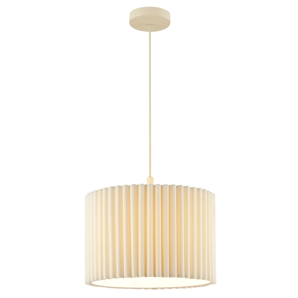 Lampe pendante Japandi Velin Ø 35 cm brun sable