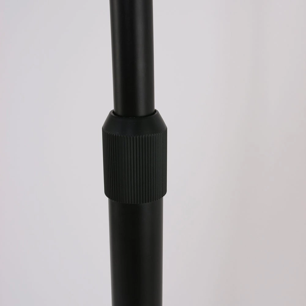 Lampe à arc Stresa noir avec teinte sizoflor argentée Steinhauer 8712746106664