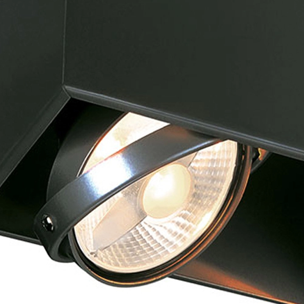 Spot de plafond Kardamod  Square 2 lumières noir SLV 4024163149761