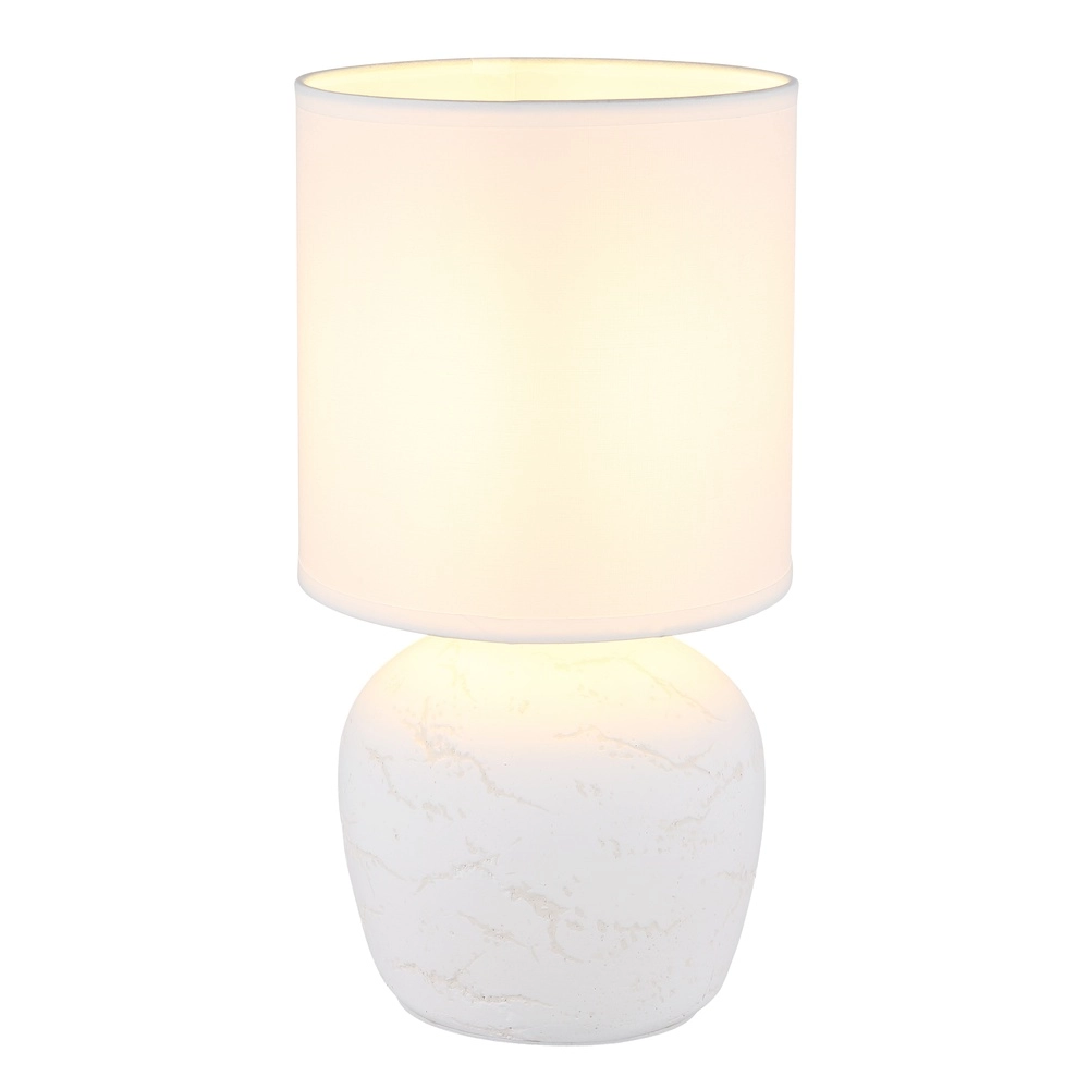 Lampe de table de conception Marble Blanc