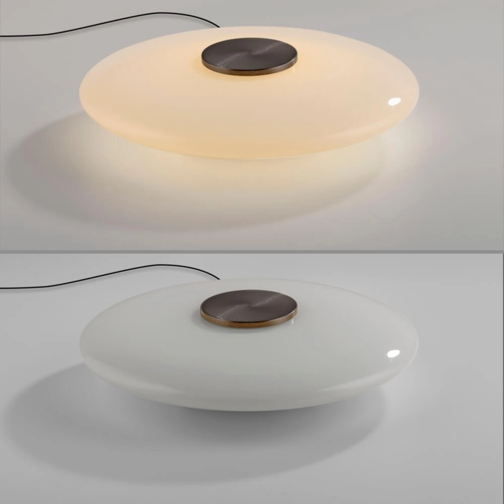 Lampe de table design Pure Vitrum brun Paul Neuhaus 4012248382691