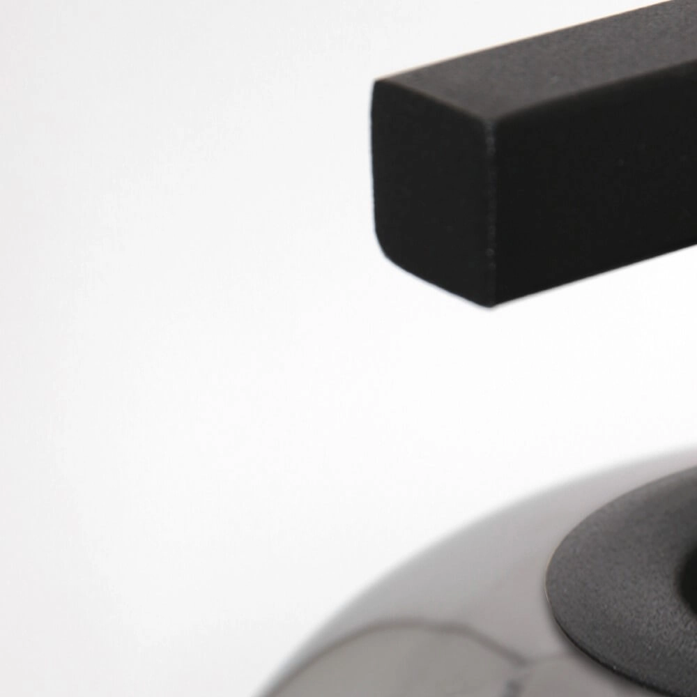 Lampe de table noire Lotus avec verre fumé Steinhauer 8712746167702