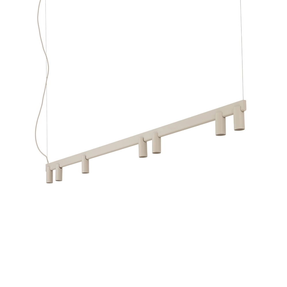 Lampe pendante de conception Fourty Brun sable 7 clairs