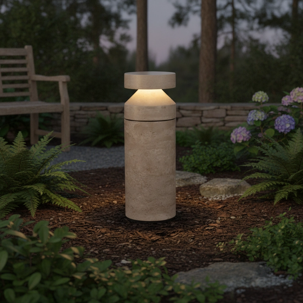 Lampe de jardin Balma marbre