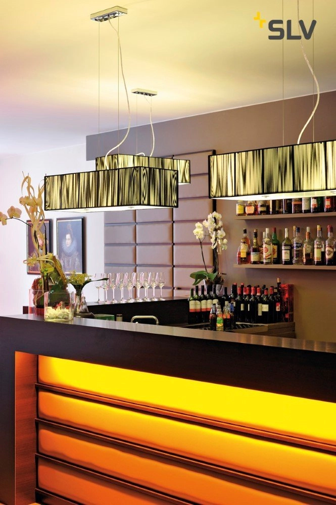 Lampe à suspension LED Q-Line dimmable 142cm noir SLV 4024163196116