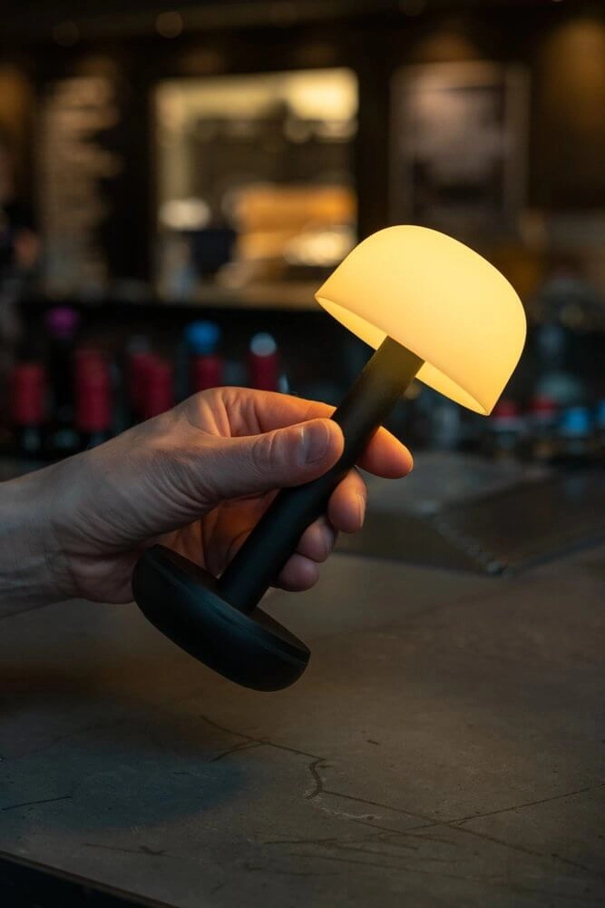 Lampe de table rechargeable Two Black Frosted Humble 7446023311366