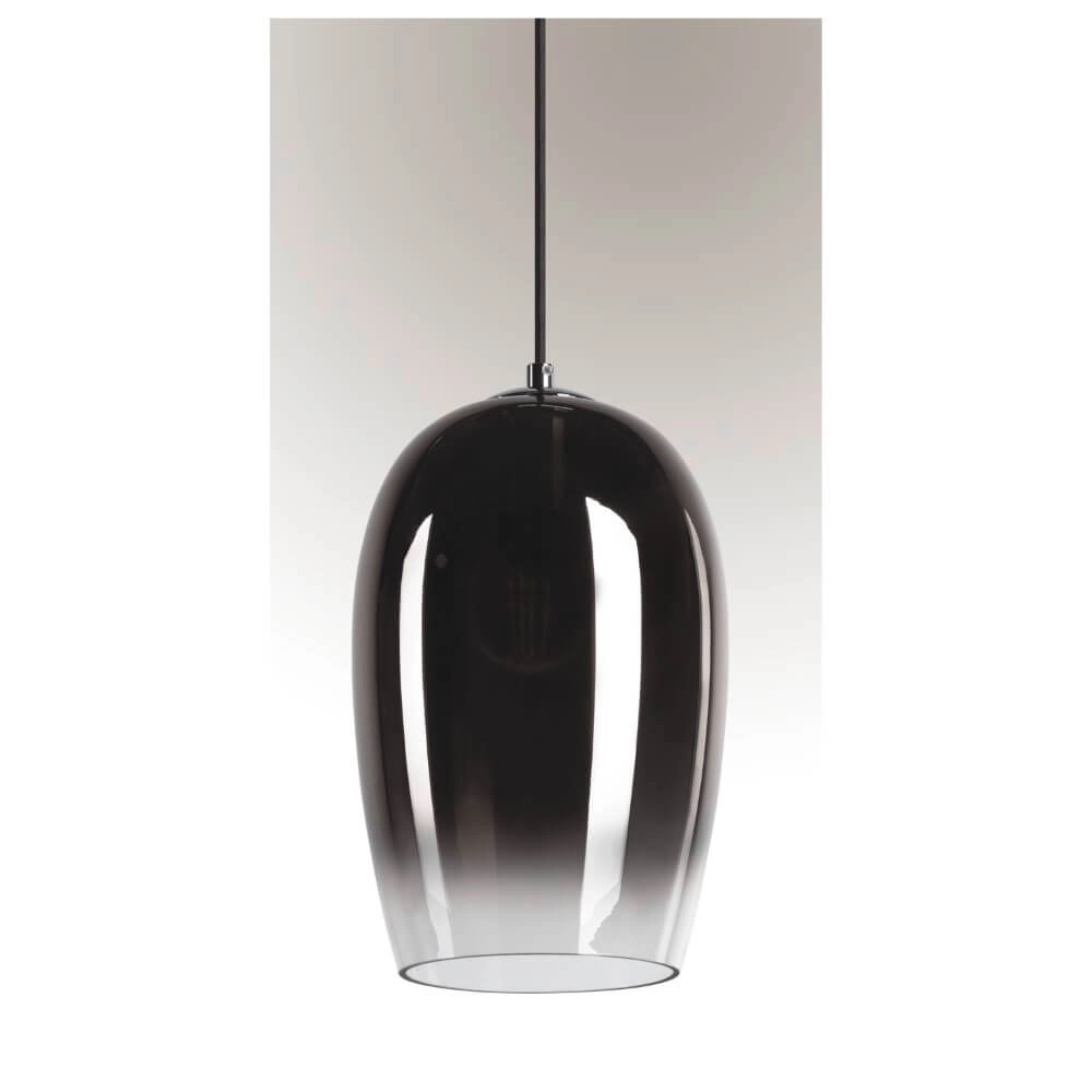 Lampe à suspension en verre Pantilo verre fumé - Ø 18cm SLV 4024163266420
