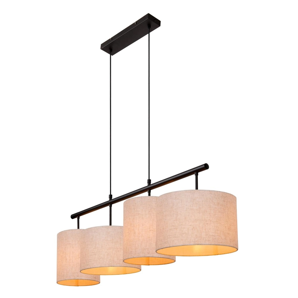 Lampe suspendue à 4 lumières Maya Crème Lucide 5411212452573