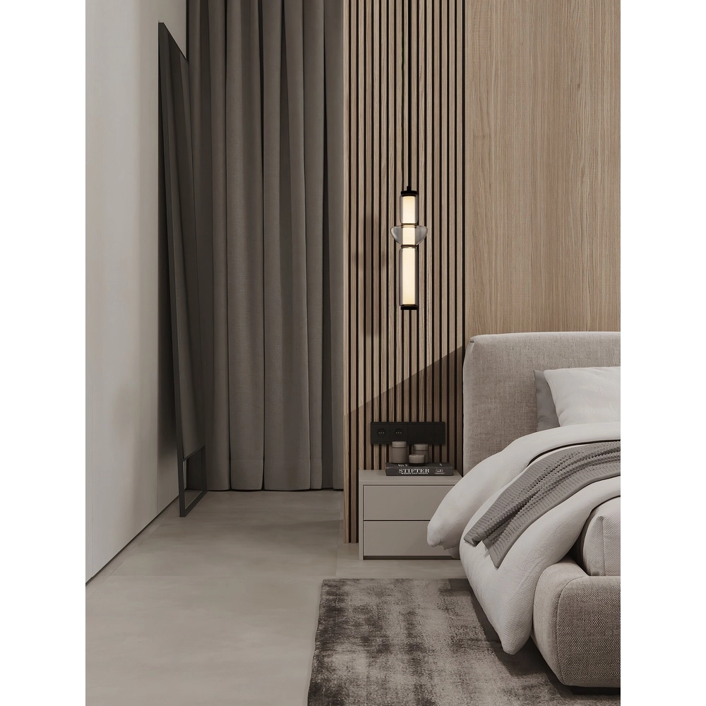Suspension design Ulon Verre fumé à 1 lumière Lyora 5212017474162