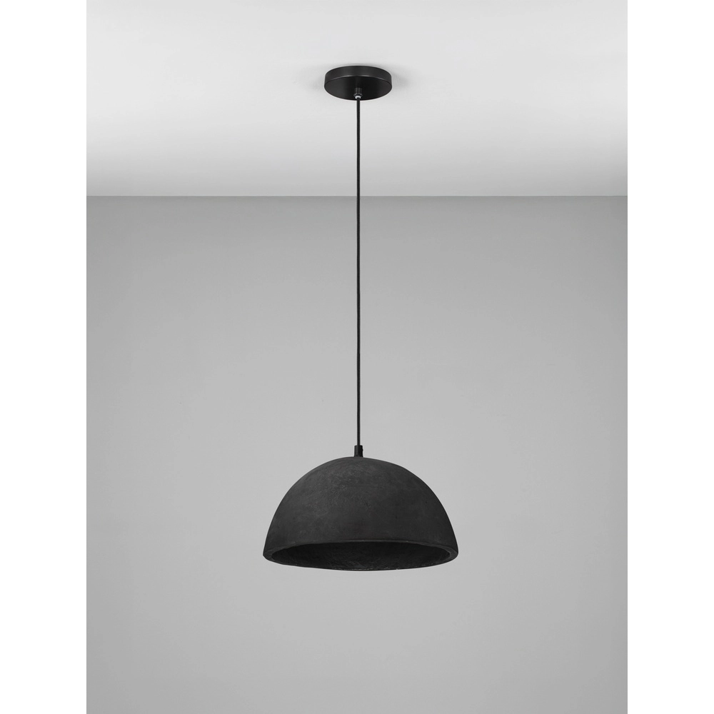 Suspension noire Talcum Ø 32cm Lyora 5212017468260