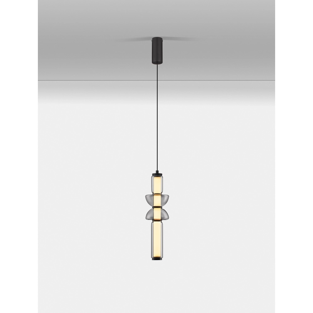 Suspension 1 lumière Ulon verre fumé Suspension 1 lumière Ulon verre fumé