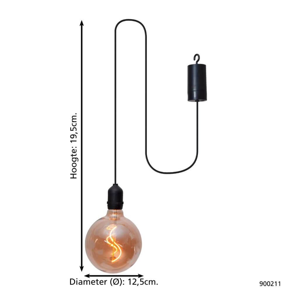 Pendule noire Vignanello or Eglo 9008606229949