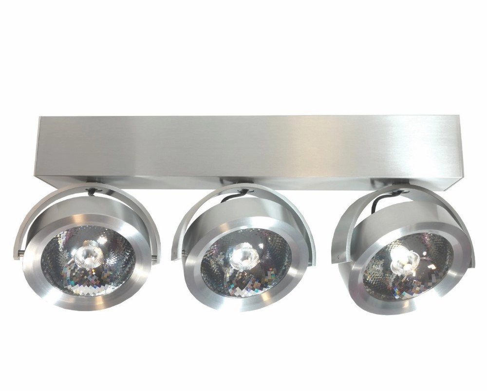 Spot LED Dutchess 3x13w - 2700K - 40cm gris métal