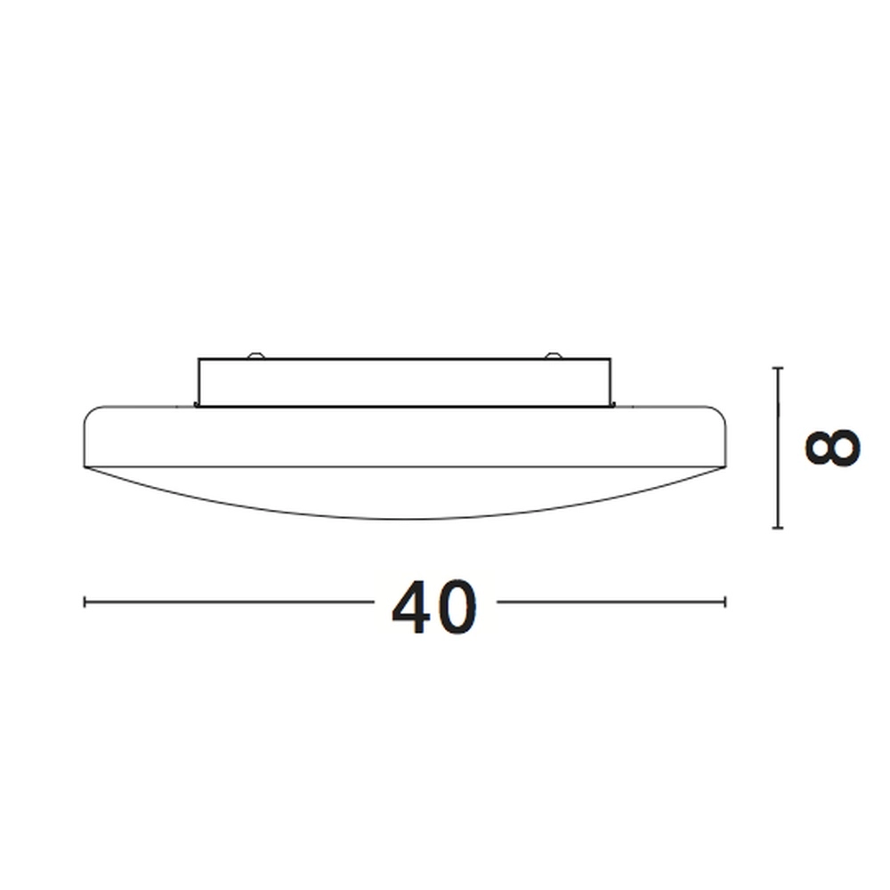 Plafonnier Ivi Ø 40cm blanc Lyora 5212017405784