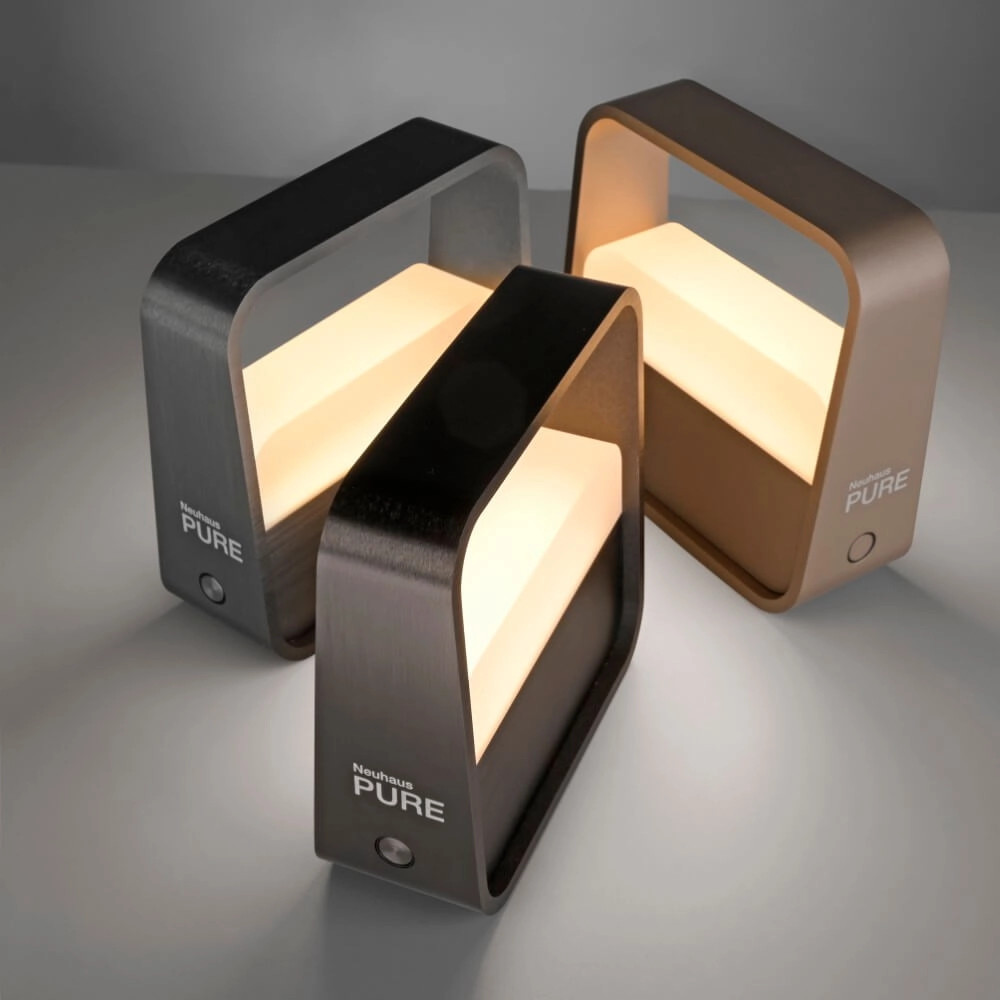 Lampe de table design Pure Go brun Paul Neuhaus 4012248383384