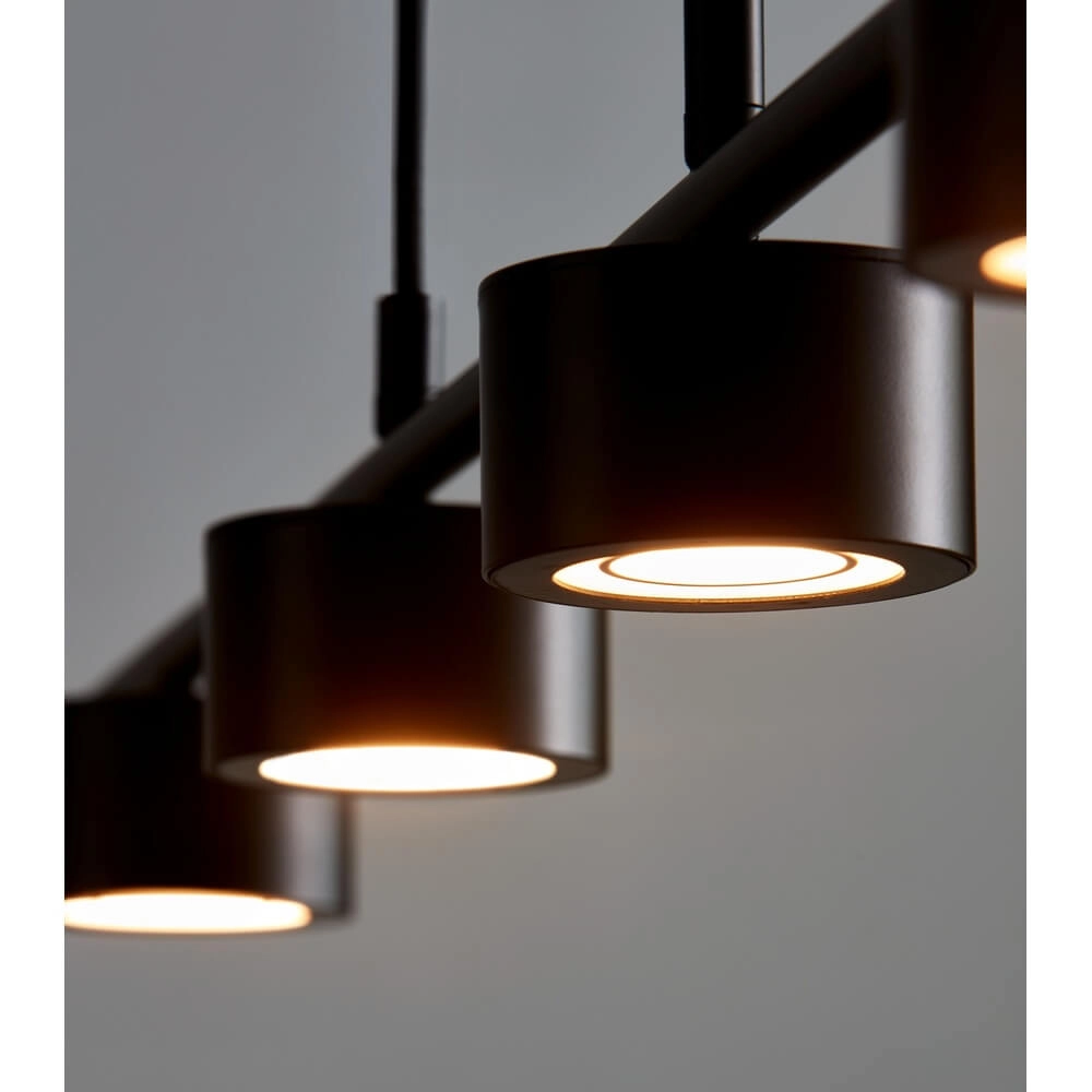 Suspension 4 lumières Clyde Design noir Nordlux 5704924001161