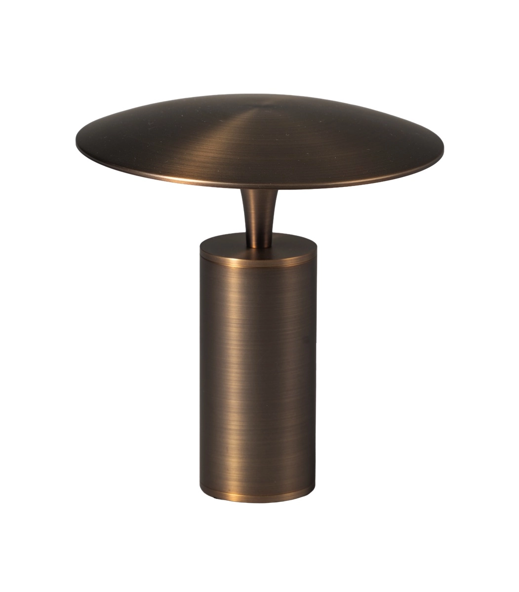 Lampe de table LED Jess Ø 26,5 cm - bronze