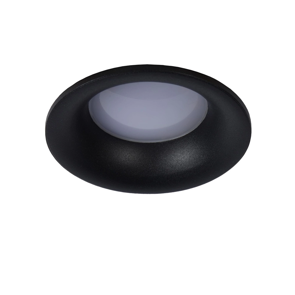 Projecteur encastré Ziva IP44 noir Ø 8,4cm