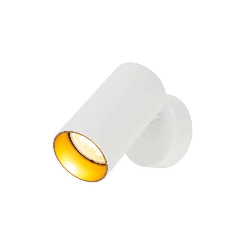 Spot en saillie 1x GU10 Kami blanc avec de l'or SLV 4024163288781