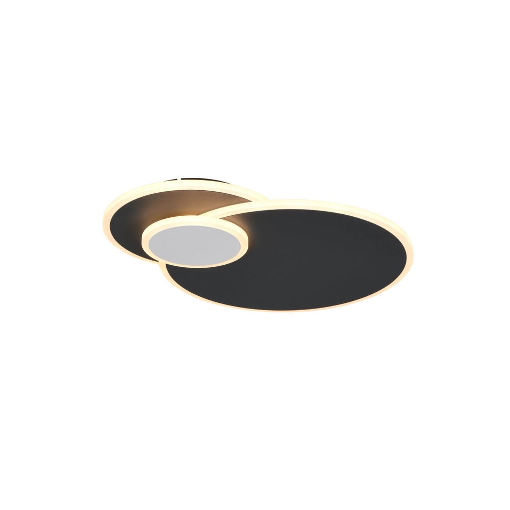 Lampe de plafond ronde Serea Noir