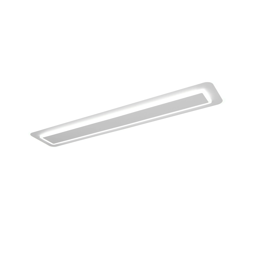 Lampe de plafond moderne Riva Blanc 90 cm Trio 4017807682953