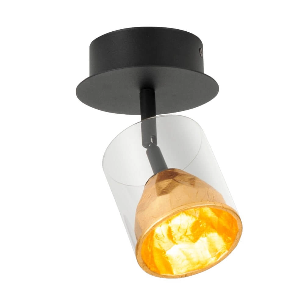 Applique noire Melito avec de l'or Stars of Light 9002759395735