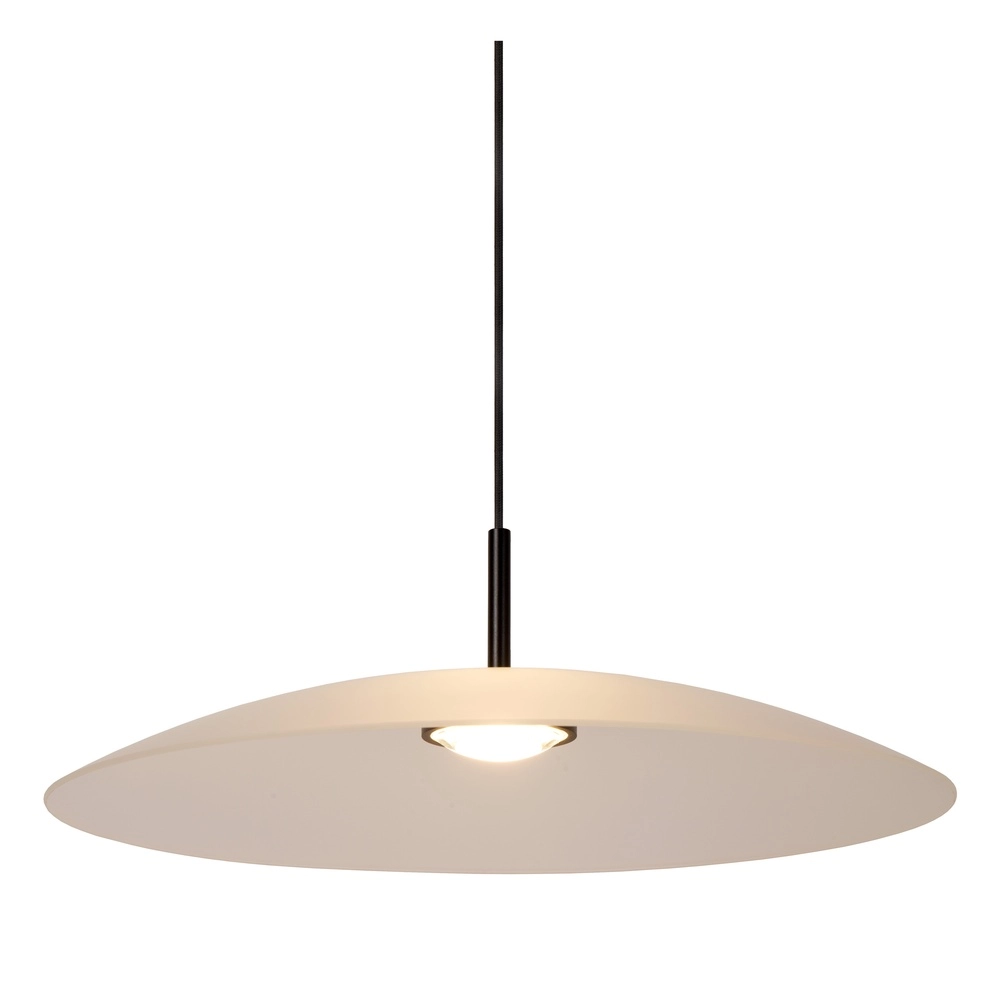 Lampe suspendue élégante Menga Ø verre blanc de 60 cm Premium by Lucide 5411212251152