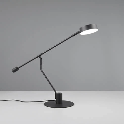 Lampe de bureau LED Manduro noir Trio 4017807615999