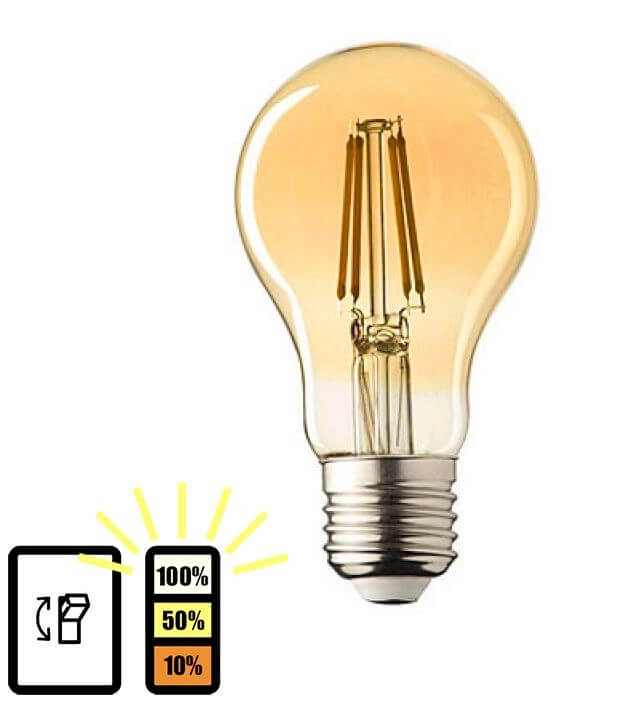 Intensité variable E27 - 4W - 2500K - 3staps