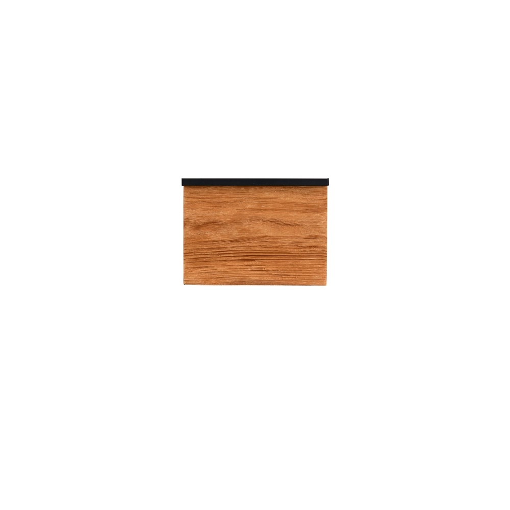 Applique murale design Kalea noir avec bois 20cm Trio 4017807661385