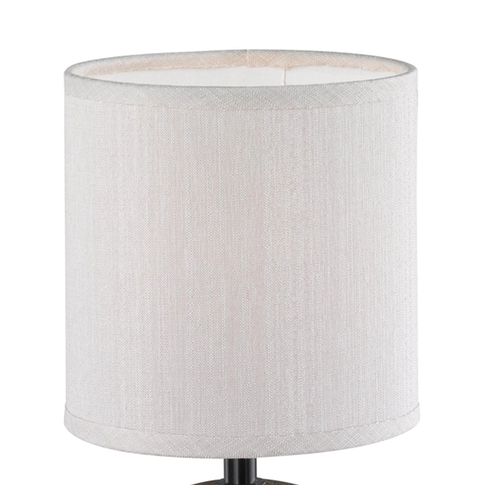 Lampe de table Luci 23 cm marron avec du blanc Trio 4017807346206