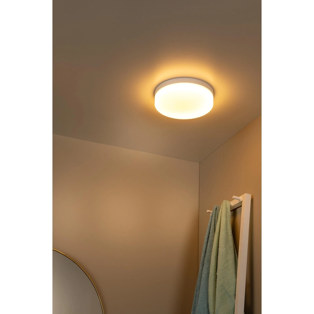 Éclairage de plafond Biskit Ø 28cm - IP44 blanc Lucide 5411212792167