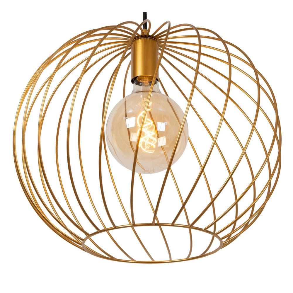 Lampe suspendue Danza Ø 40 cm d’or Lucide 5411212211521