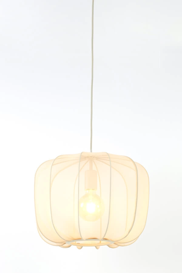 Suspension Japandi Plumeria crème Ø 40cm