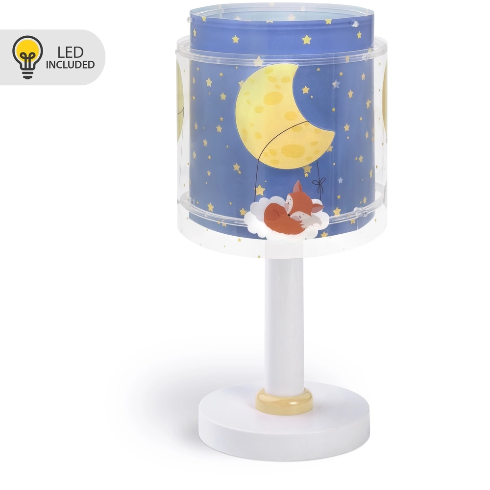 Lampe de table pour chambre d’enfant Moon Dreams bleu