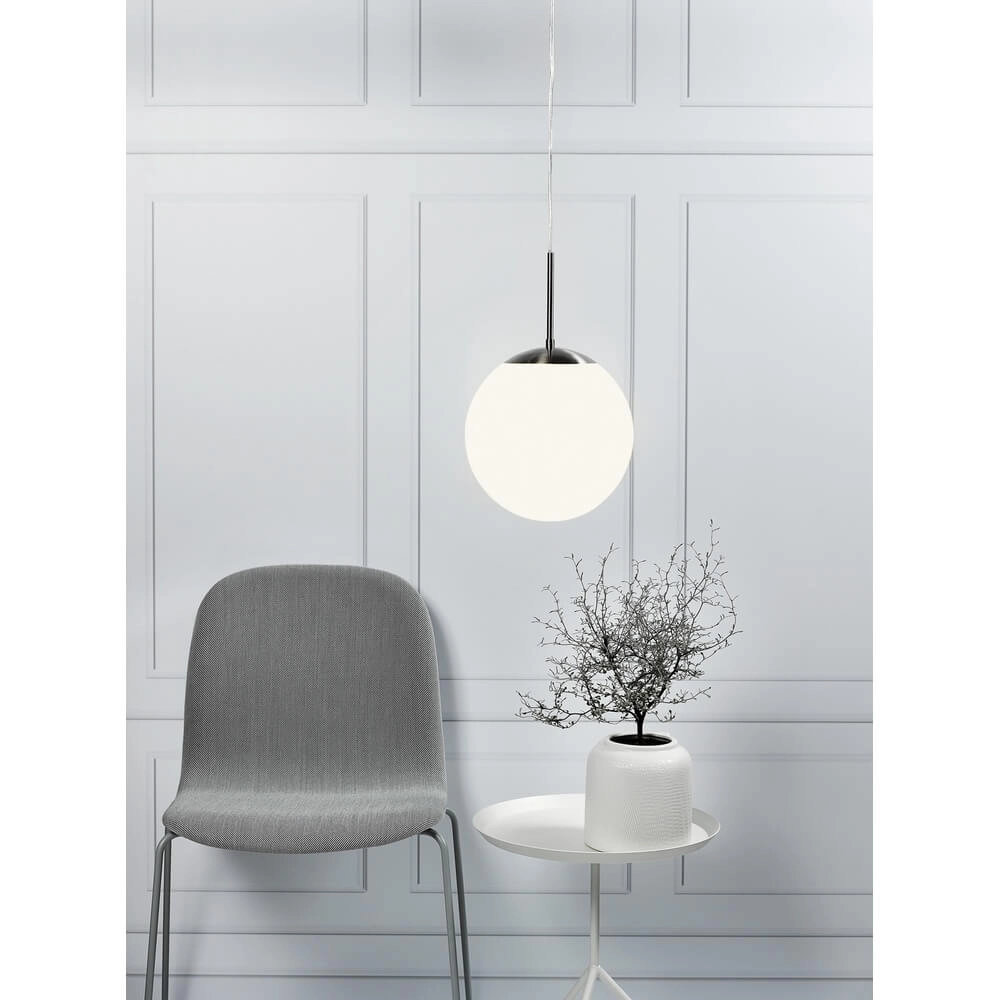 Suspension en verre Cafe blanc Ø 30cm Nordlux 5701581104013