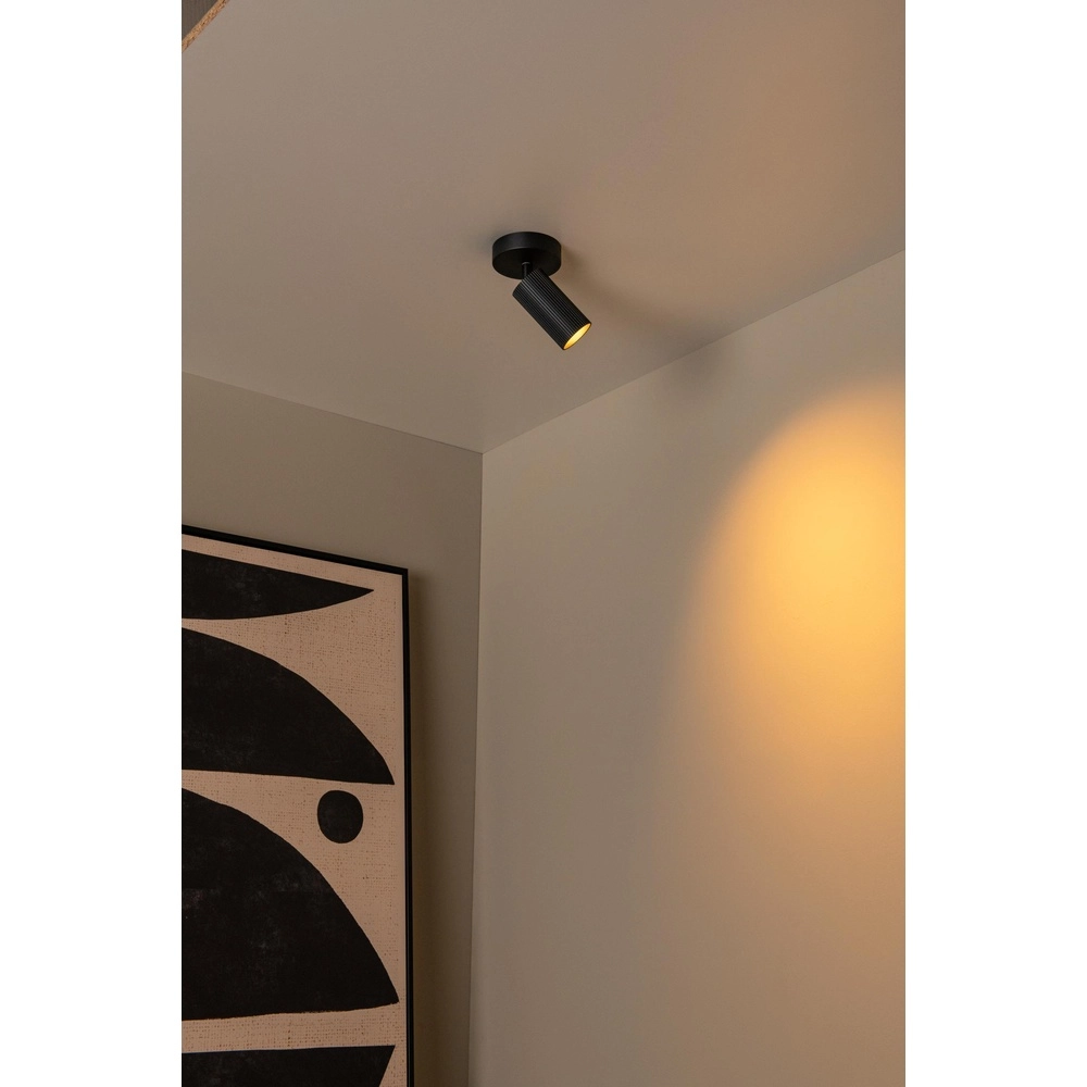 Emplacement de plafond monté en surface Clubs Noir Lucide 5411212093486