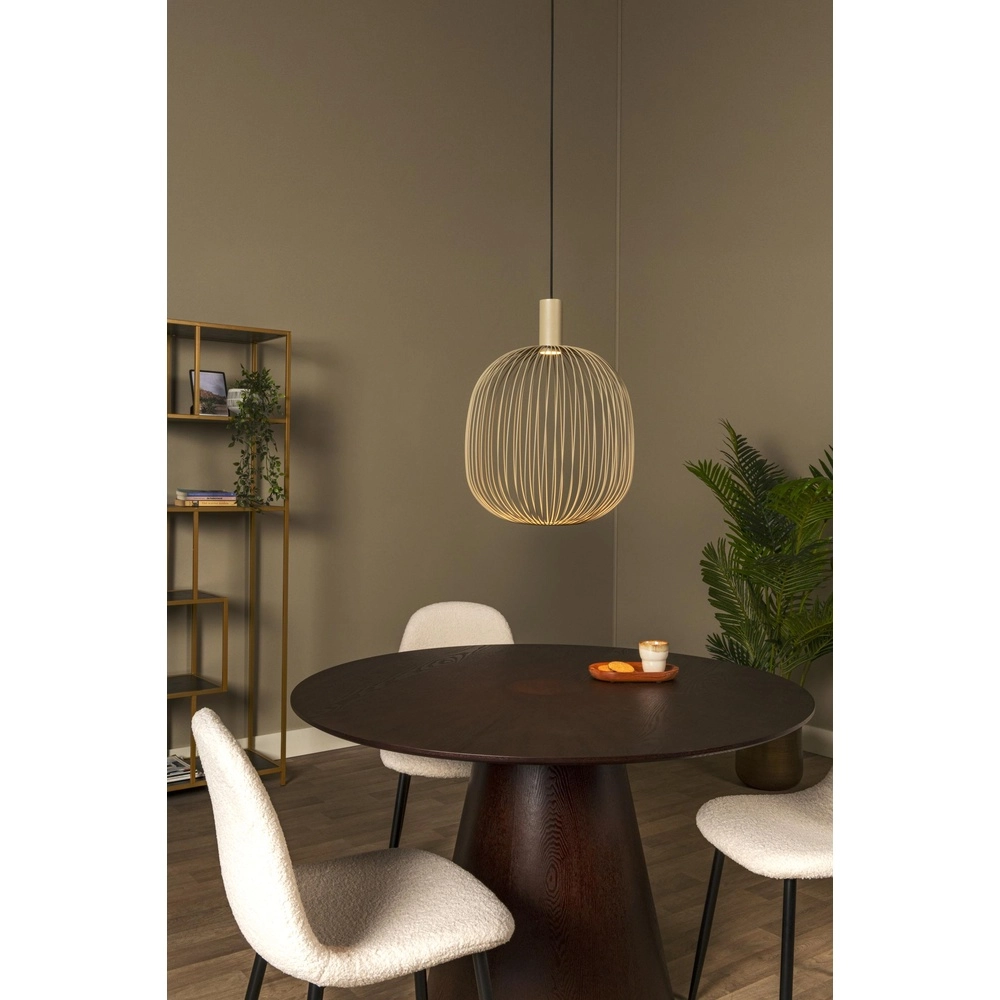 Lampe pendante Ø 40cm Esterel mini GU10 marron sable Lucide 5411212212320