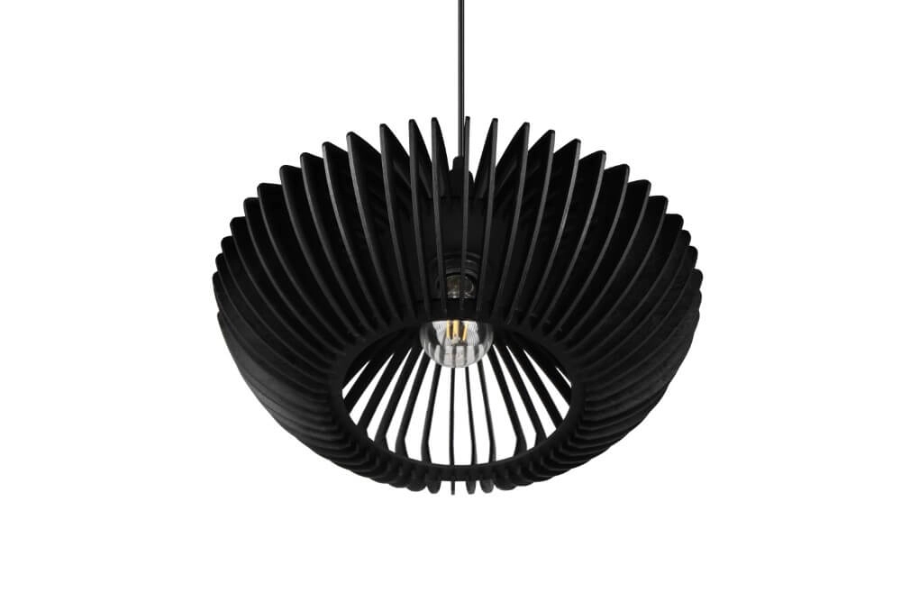 Suspension moderne noire Colino Ø 40cm