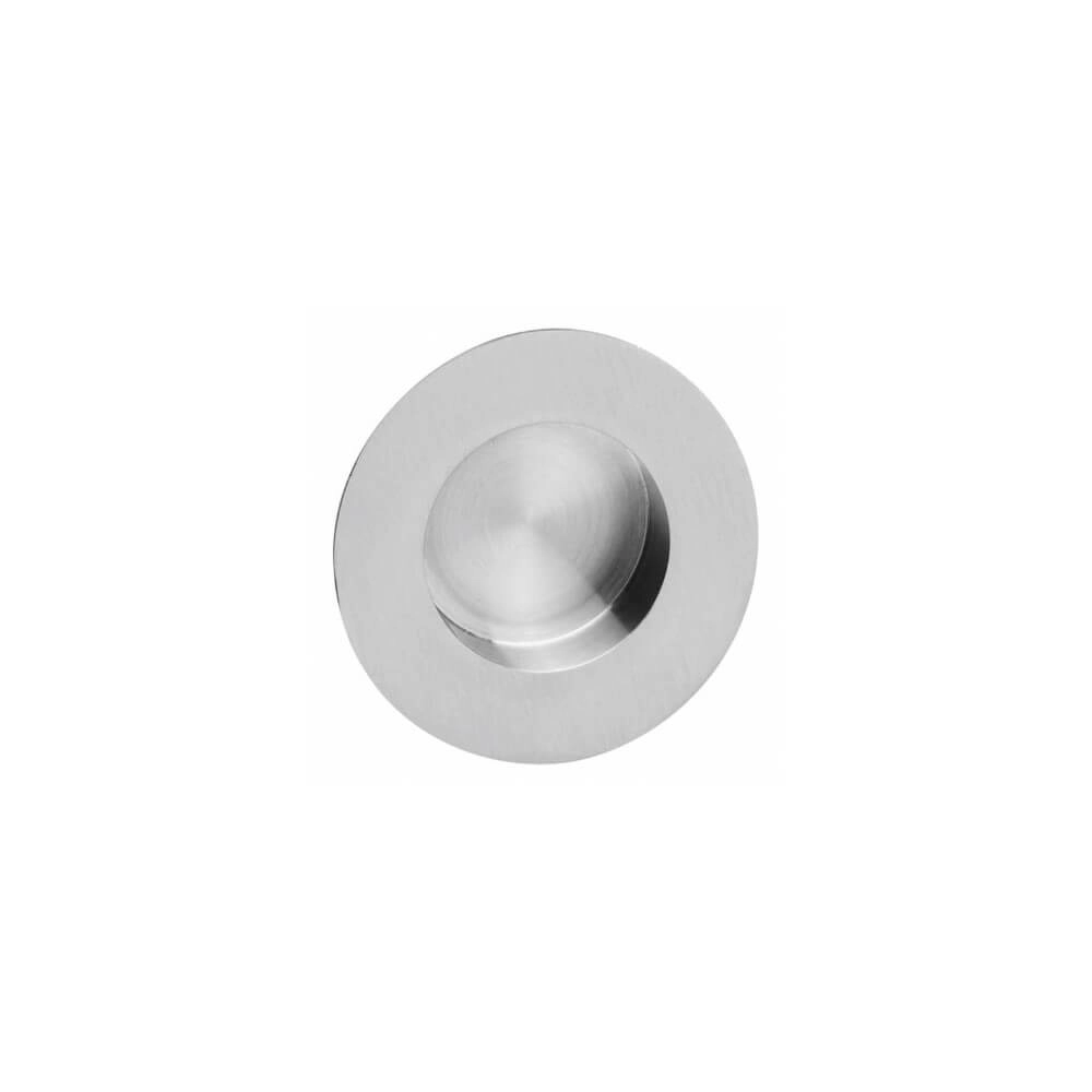 Poignée de porte coulissante ronde Alvro Acier inoxydable Ø5.2cm