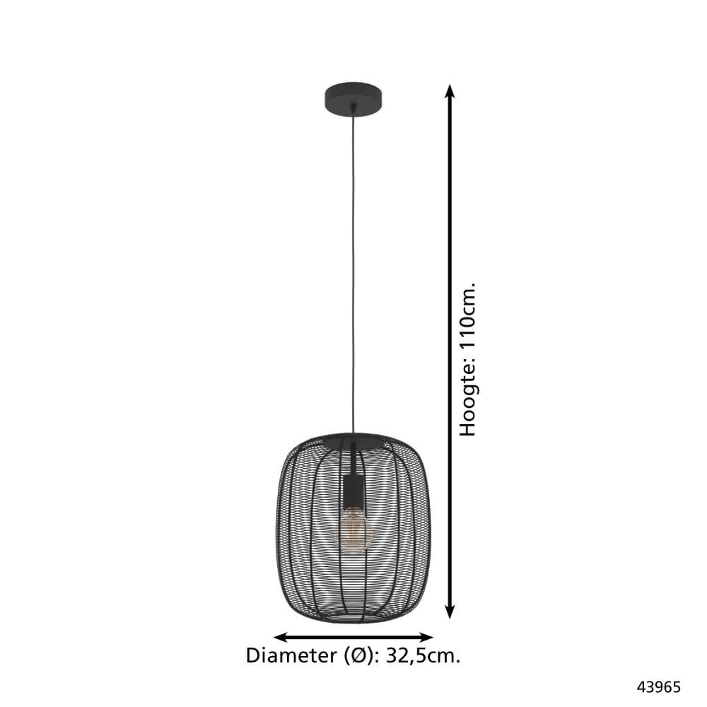 Lampe suspendue design Rinroe Ø 32,5 cm Eglo 9002759439651
