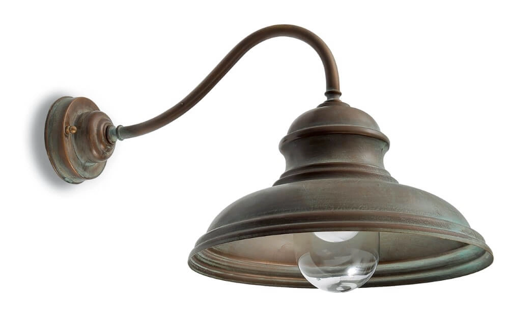 Lampe d’extérieur droite Mill laiton vieilli