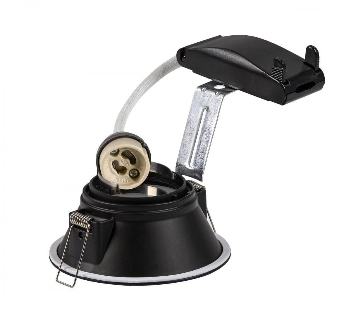 Spot encastrable Horn 10,3 cm noir SLV 4024163150163