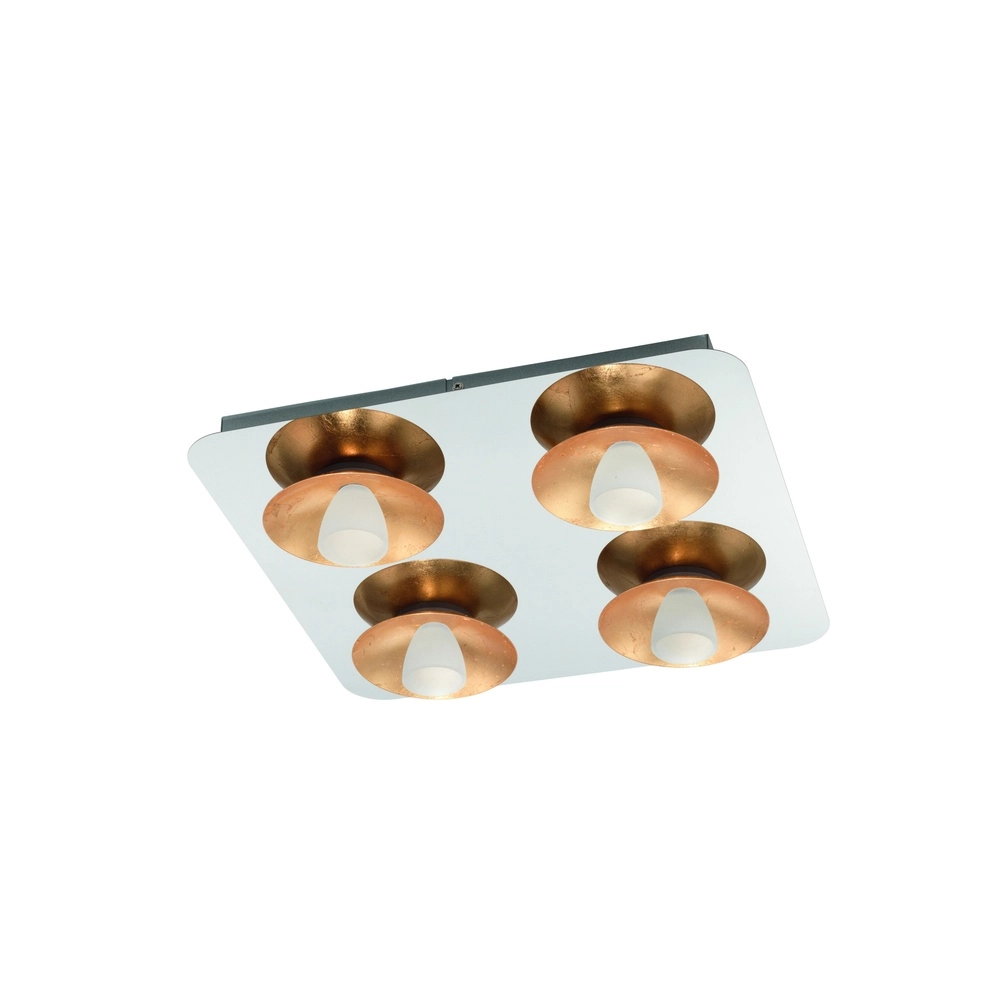 Lampe de plafond Torano Chrome à 4 lumières