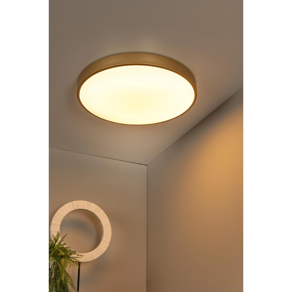Éclairage de plafond Unar Ø 49,5 cm - 2700K - or Lucide 5411212791900