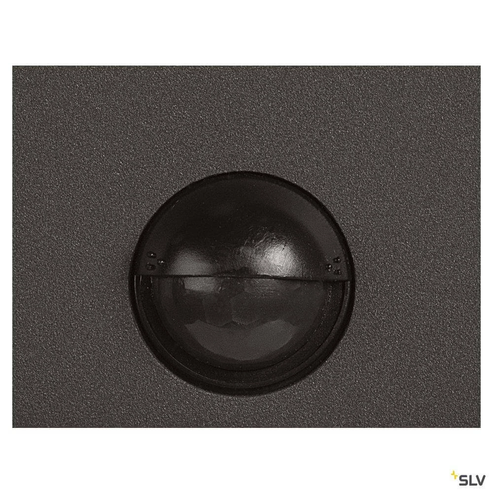 Lampe d'extérieur anthracite Grafit avec capteur carré SLV 4024163262705