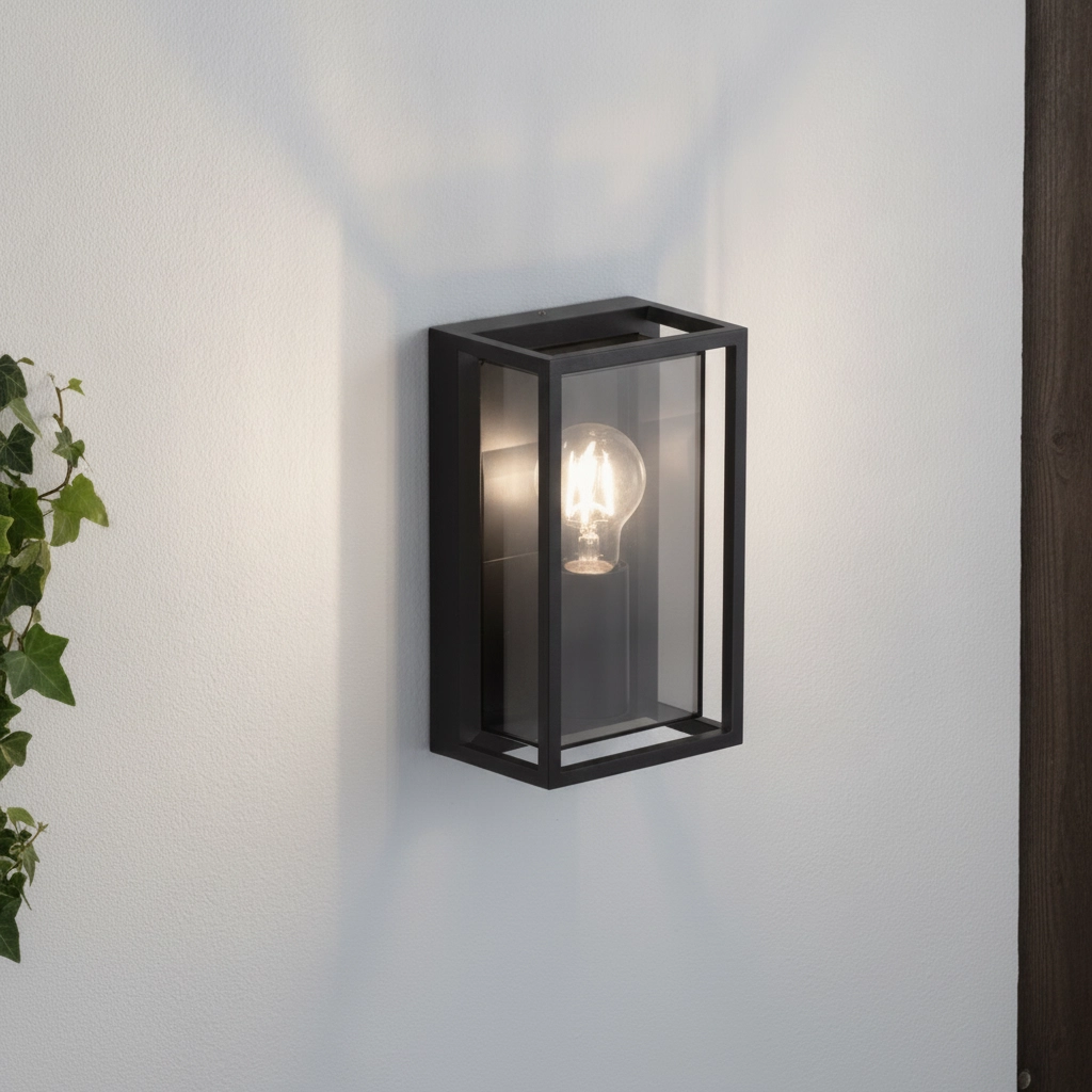 Lampe murale noire Bonn pour l’extérieur