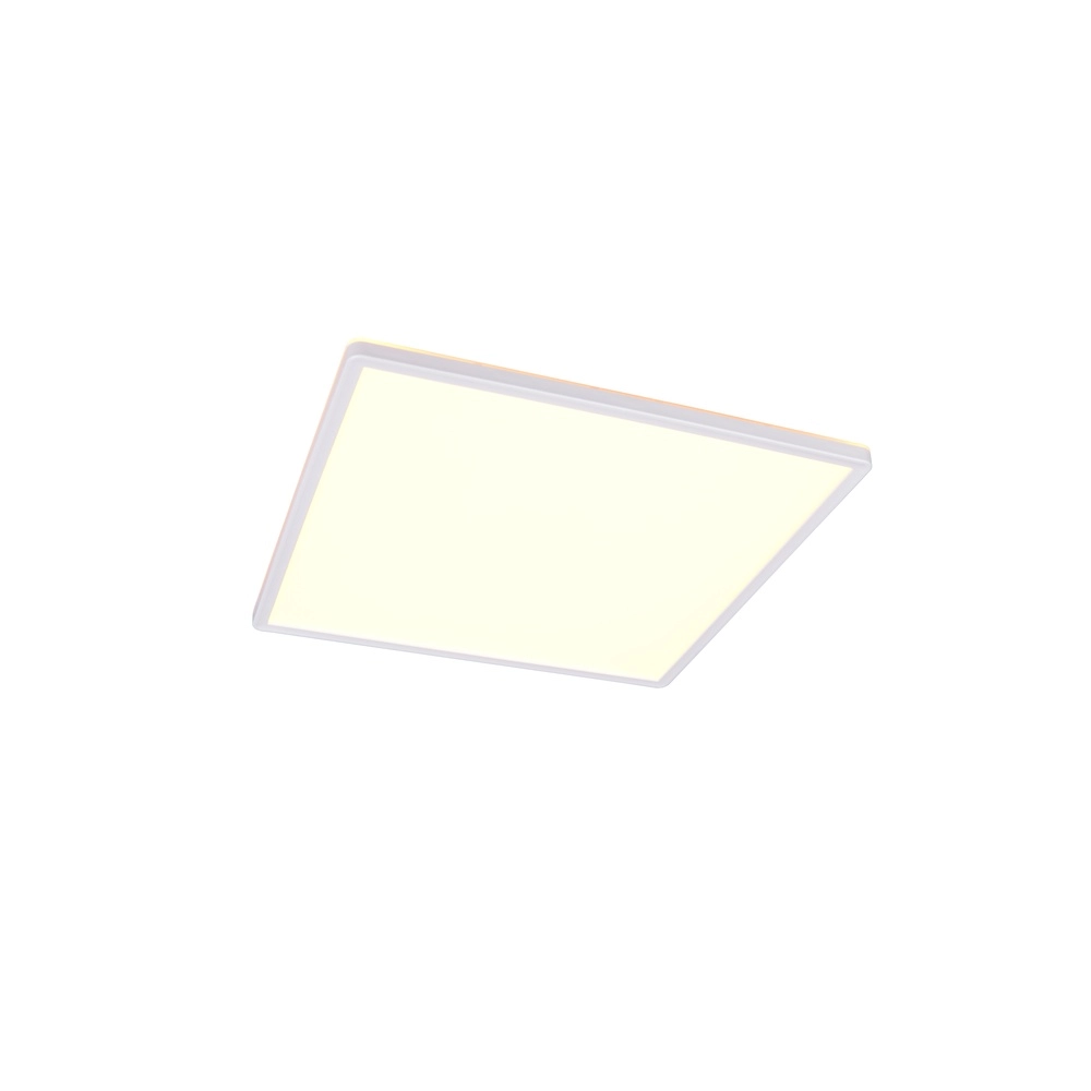 Lumière carrée au plafond Emra blanc 42cm